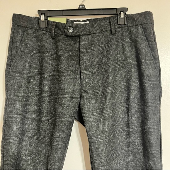 NWT Men’s Goodfellow & Co Black And Gray Patterned Slim Fit Trouser Size 38 X 32 - Picture 3 of 7